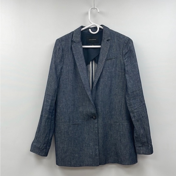 🔥CLEARANCE🔥 100% Linen Banana Republic Long Line Blazer - Picture 6 of 10